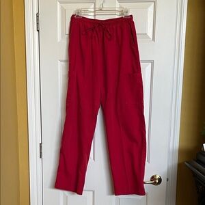 Pretty red scrub pants by Dagacci
